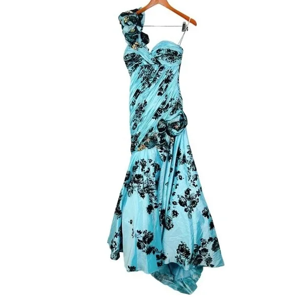 chinese dress ladies Vintage Y2K USA Made Mermaid Satin Fluted Dress Ivory – Call Me The Breeze